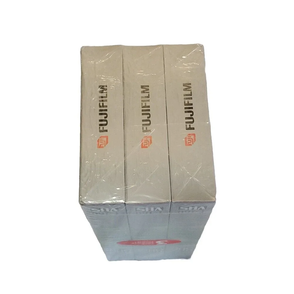 3-Pack FujiFilm 8 Hours High Quality T-160 VHS Video Tapes ~ New & Sealed